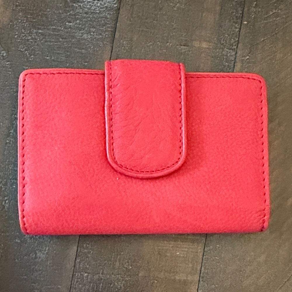 P&Y Denim Red Wallet